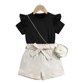 2PC Baby Girl Black Suit